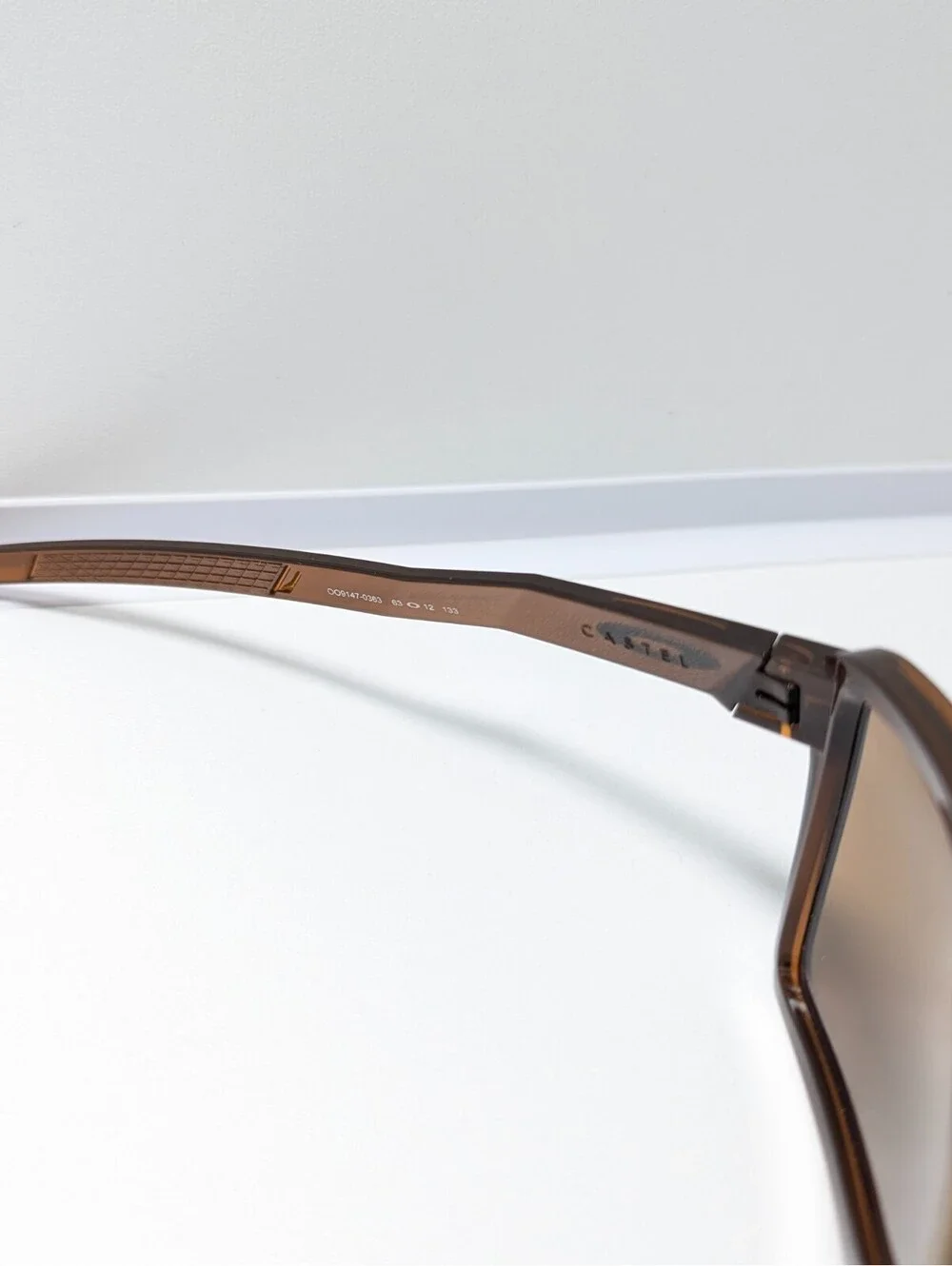 Oakley Castel OO9147-0363 Unisex Brown Aviator Sunglasses 63-12-133 UV